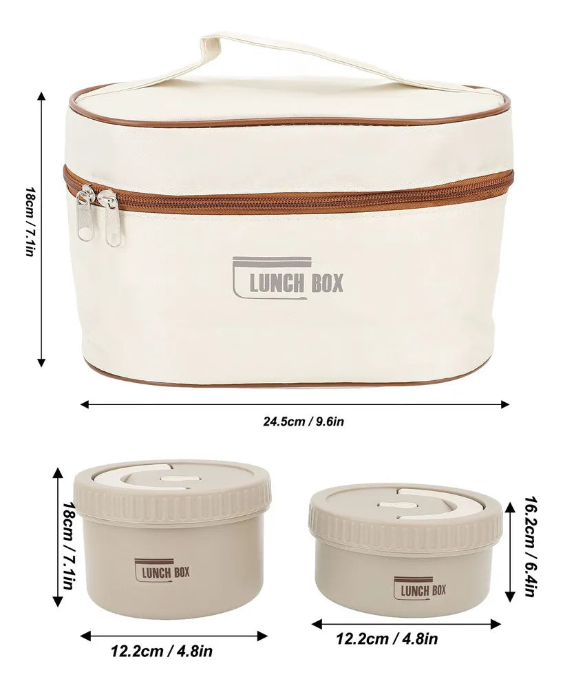 Lunch Box Térmico de 4 Piezas – Conserva Calor y Frío