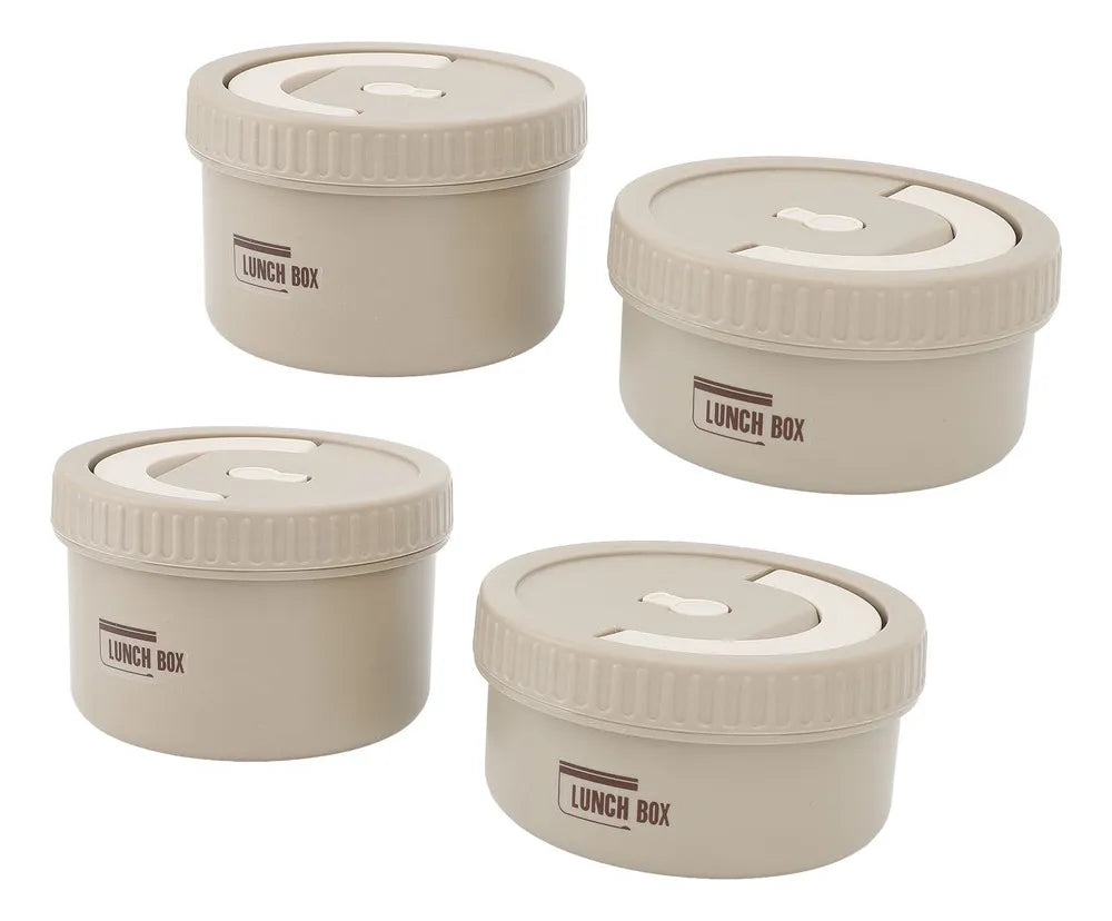 Lunch Box Térmico de 4 Piezas – Conserva Calor y Frío