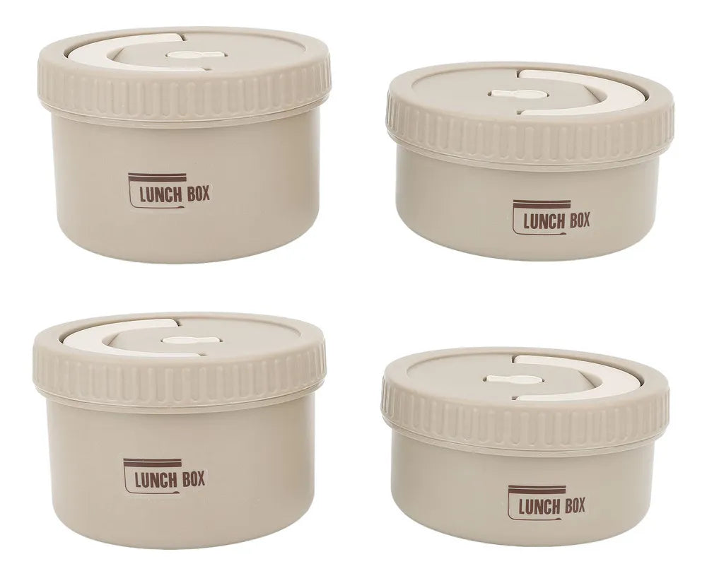 Lunch Box Térmico de 4 Piezas – Conserva Calor y Frío