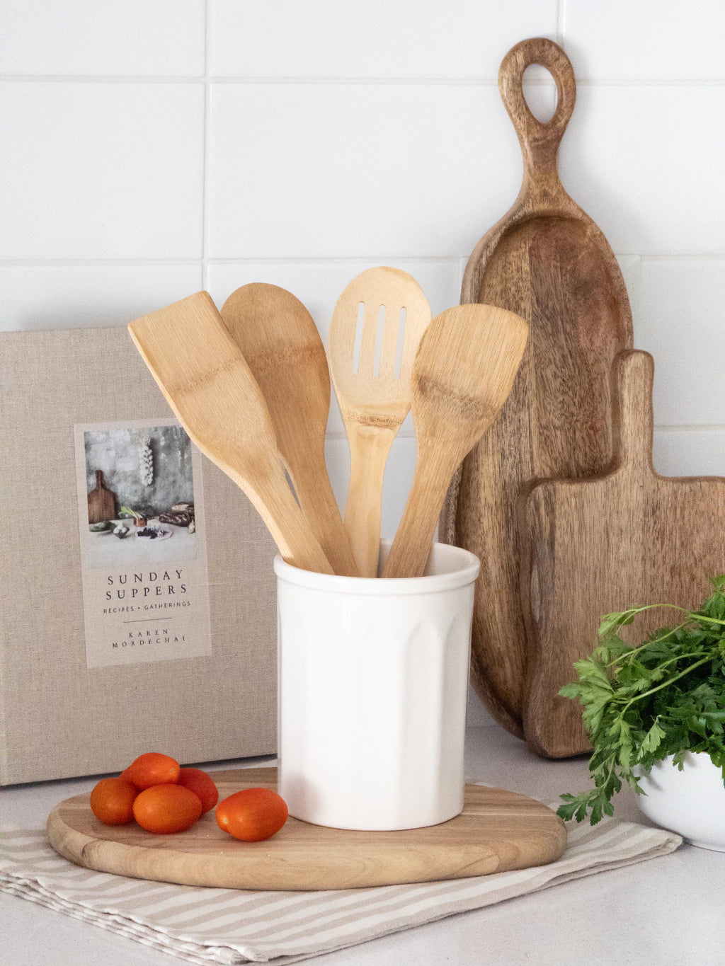 Set x4 utensilios de Bambú