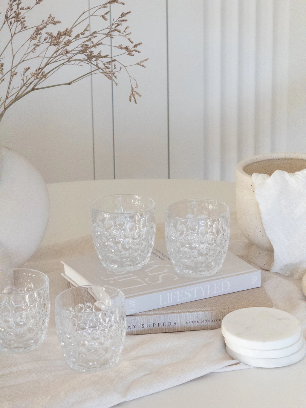 Set x6 Vasos Burbuja Cristal