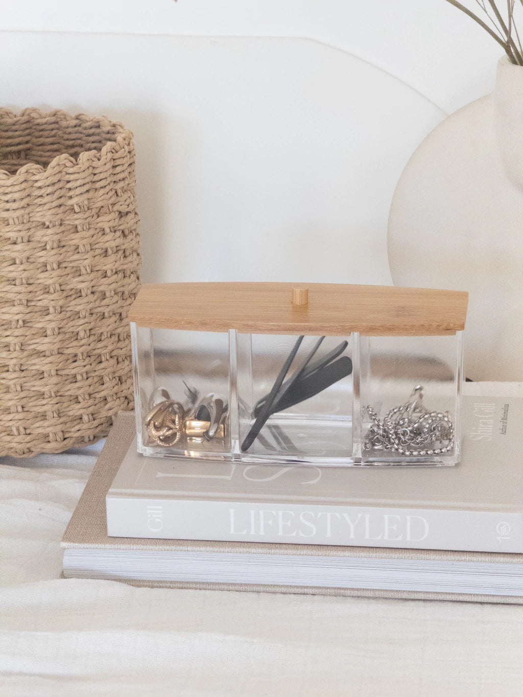 Organizador Acrílico 3 Divisiones