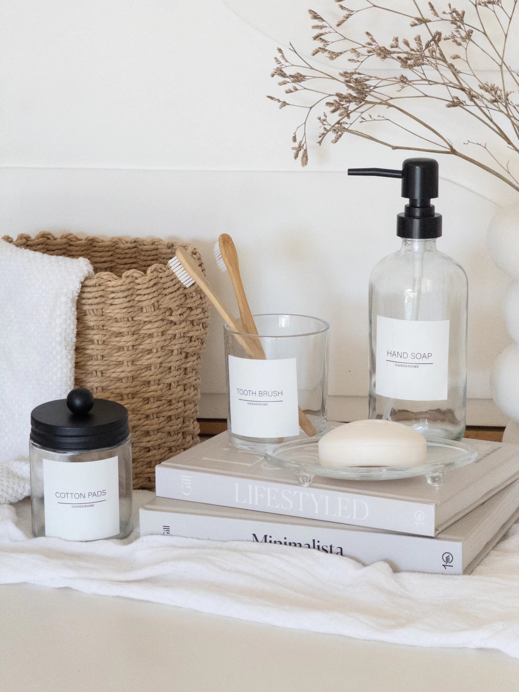 Set de Baño x4 Cristal